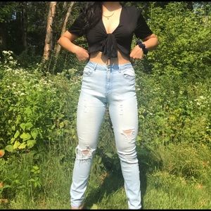 Forever 21 Ripped Jeans